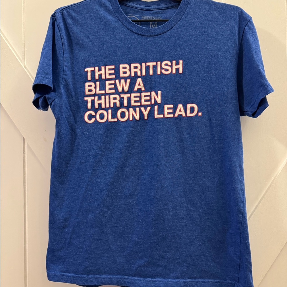 The Obvious Shirts Logo Chicago Cubs “THE BRITISH BLEW A THIRTEEN COLONY LEAD”